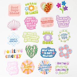 20 pcs Uplifting Motivational Quotes Vinyl stickers decals